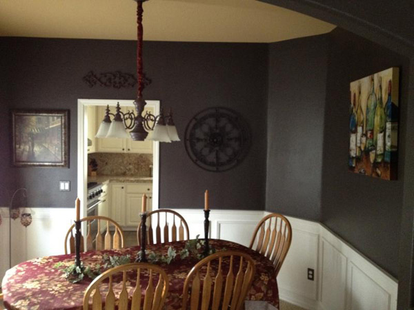 Painted dining room